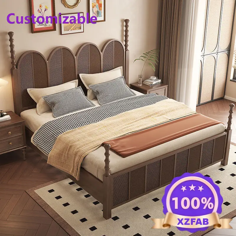 Factory Direct 2026 American solid wood be d master bedroom large b ed antique double bed light French retro carved wedding bed
Factory Direct 2026 American solid wood be d master bedroom large b ed antique double bed light French retro carved wedding bed