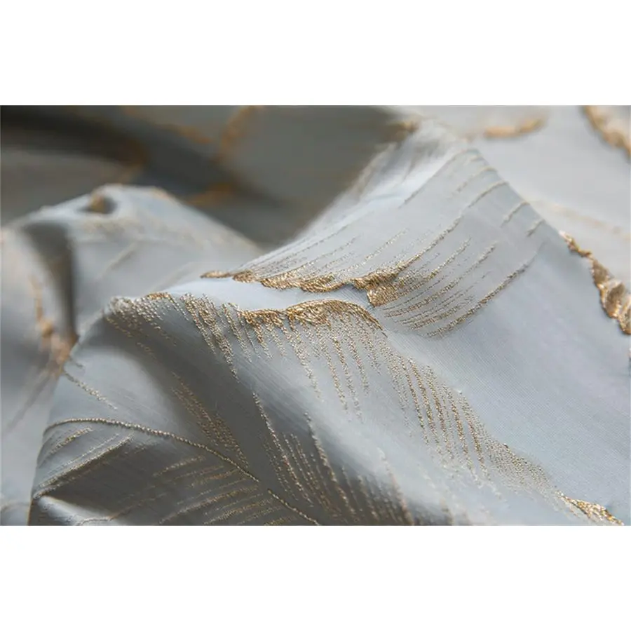 Элитные шторы длиной 84 дюйма, серо-голубые жаккардовые портьеры с 3D-эффектом золотого листа, высокоточные затемняющие шторы для гостиной, 2 панели
Элитные шторы длиной 84 дюйма, серо-голубые жаккардовые портьеры с 3D-эффектом золотого листа, высокоточные затемняющие шторы для гостиной, 2 панели