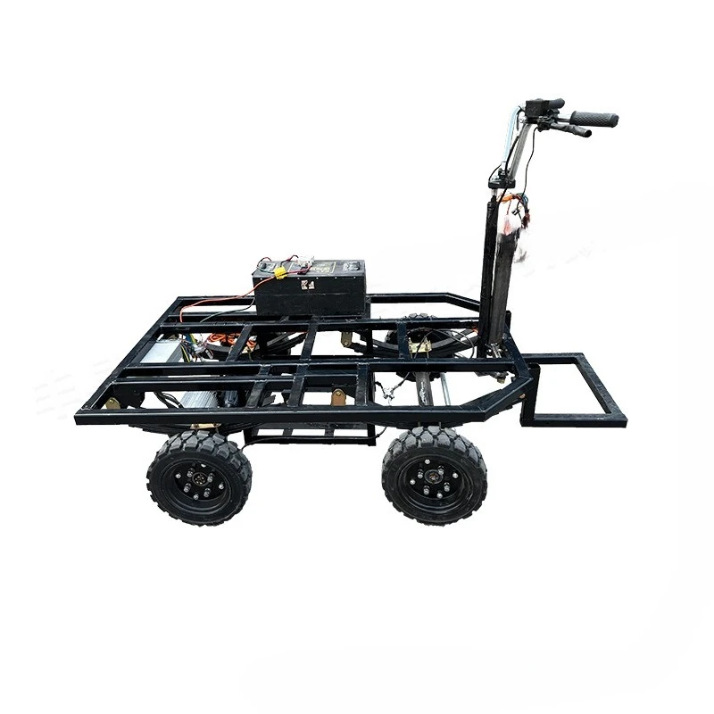 Electric trolley chassis Electric four-wheel reverse riding donkey transporter Chassis handle
Electric trolley chassis Electric four-wheel reverse riding donkey transporter Chassis handle