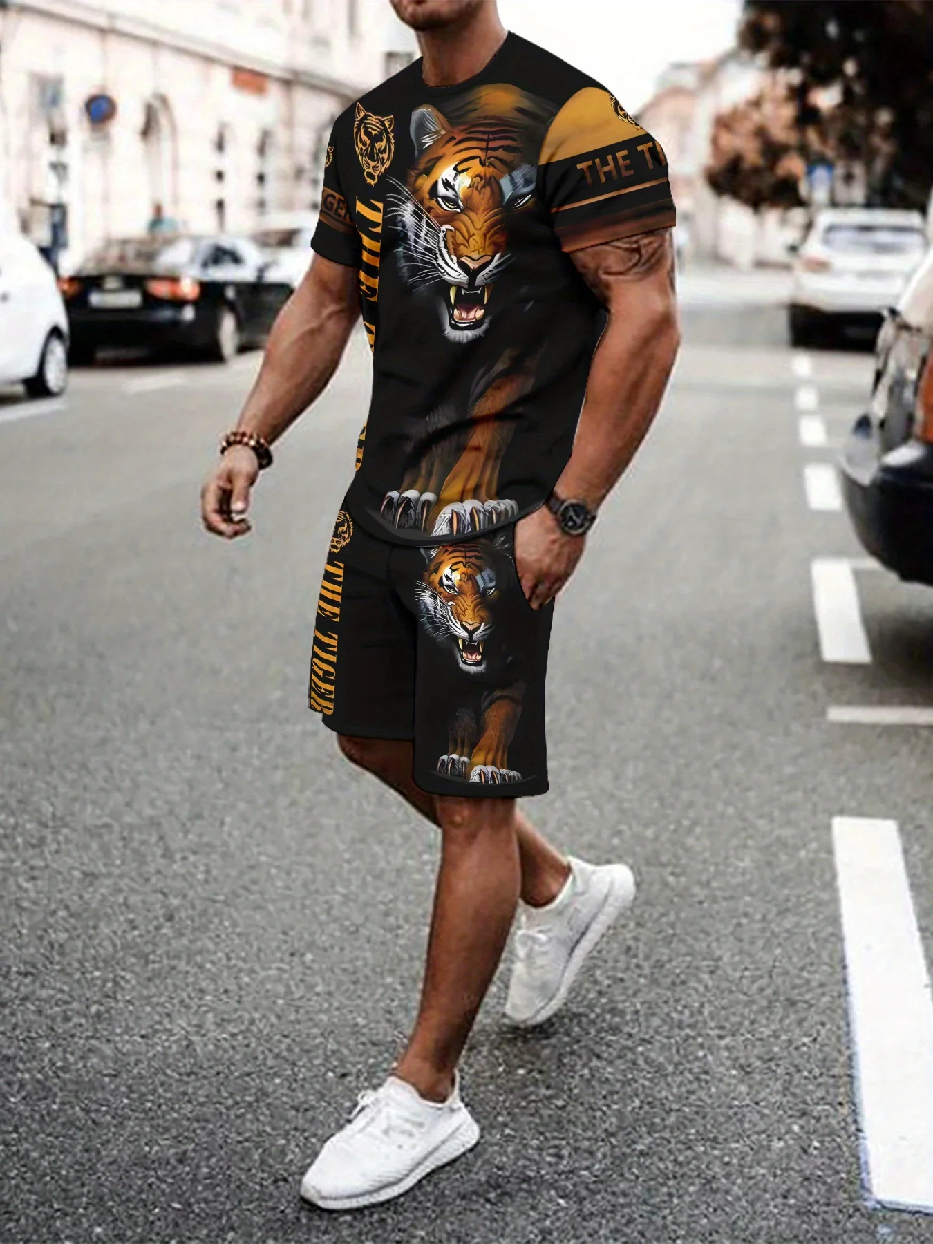 Casual Sports Suit Breathable Outdoor Casual Men's T-Shirt and Pants Suit Summer 3D Printing Men's and Adult Suit
Casual Sports Suit Breathable Outdoor Casual Men's T-Shirt and Pants Suit Summer 3D Printing Men's and Adult Suit
