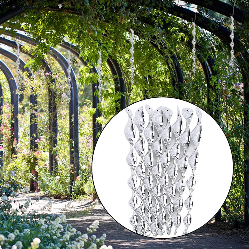 8pcs Bird Repeller Rotating Rod Reflective Wind Spiral Deterrent Control Device Agricultural Scare Bird Garden Ornaments Decor
8pcs Bird Repeller Rotating Rod Reflective Wind Spiral Deterrent Control Device Agricultural Scare Bird Garden Ornaments Decor