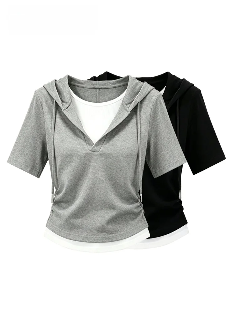 Cara CLUB plus Size Short Sleeve T-Shirt Women's Summer New Style Casual Hoodie Top Trendy plus Size Fashion Cotton Blend
Cara CLUB plus Size Short Sleeve T-Shirt Women's Summer New Style Casual Hoodie Top Trendy plus Size Fashion Cotton Blend