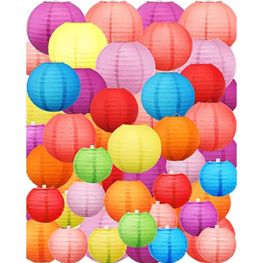 80 Pcs Paper Lanterns Chinese Japanese Style Multicolor Ceiling Hanging Decor for Classroom Home Wedding Graduation Party 4'' 6
80 Pcs Paper Lanterns Chinese Japanese Style Multicolor Ceiling Hanging Decor for Classroom Home Wedding Graduation Party 4'' 6