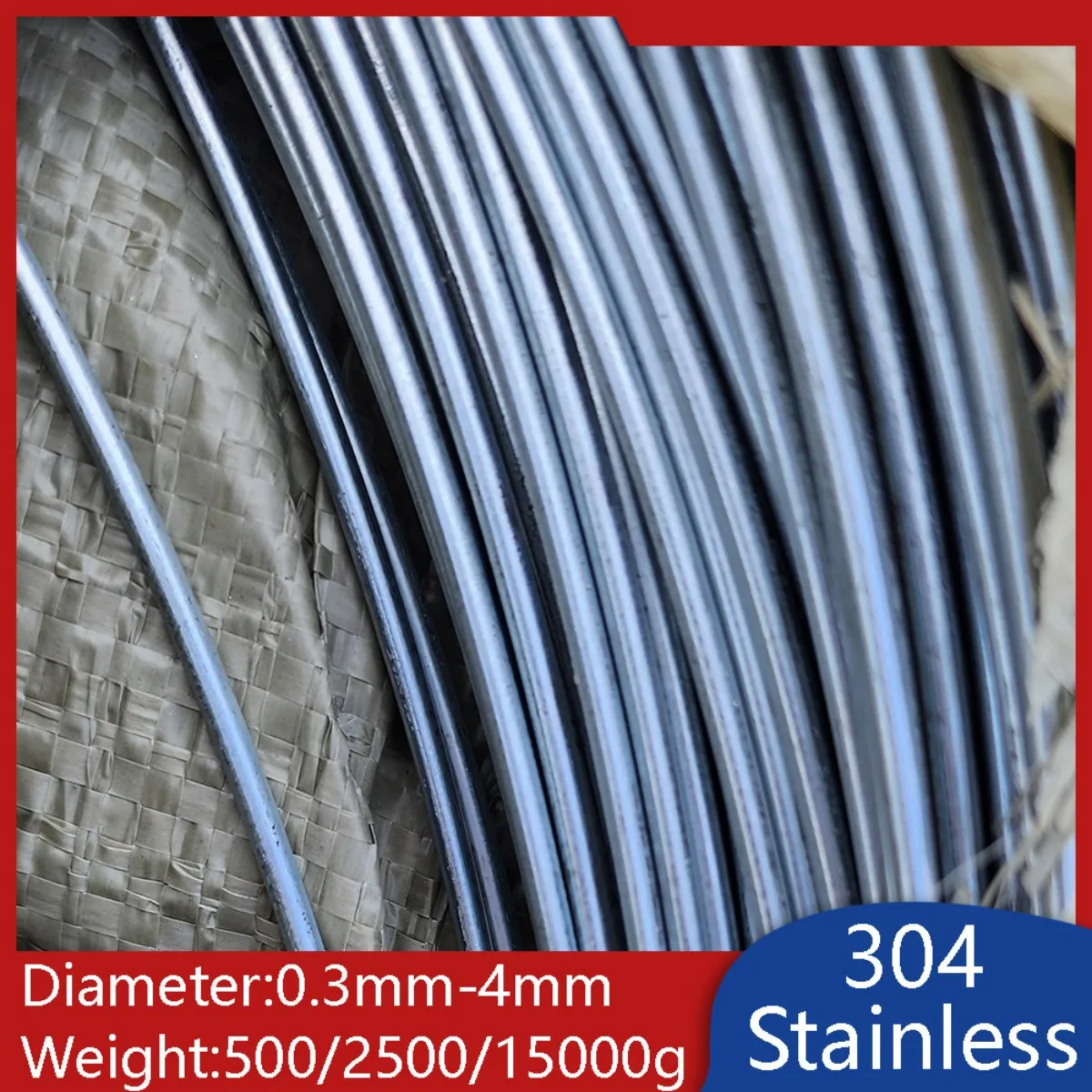 304 Stainless Steel Wire 0.3mm-4mm Diameter Metal Wires for Climbing plants, Trellis, Sculpting, Floral, Shaping
304 Stainless Steel Wire 0.3mm-4mm Diameter Metal Wires for Climbing plants, Trellis, Sculpting, Floral, Shaping