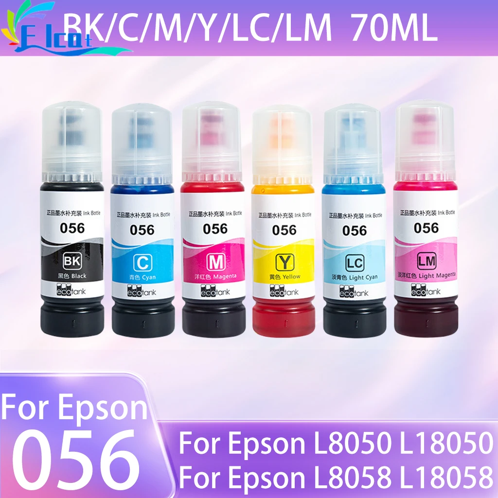 Compatible For Epson 056 057 Dye Ink Compatible Color Water Refill Bulk Inkjet Ink For Epson L8058 L18058 L8050 L18050 Printer
Compatible For Epson 056 057 Dye Ink Compatible Color Water Refill Bulk Inkjet Ink For Epson L8058 L18058 L8050 L18050 Printer