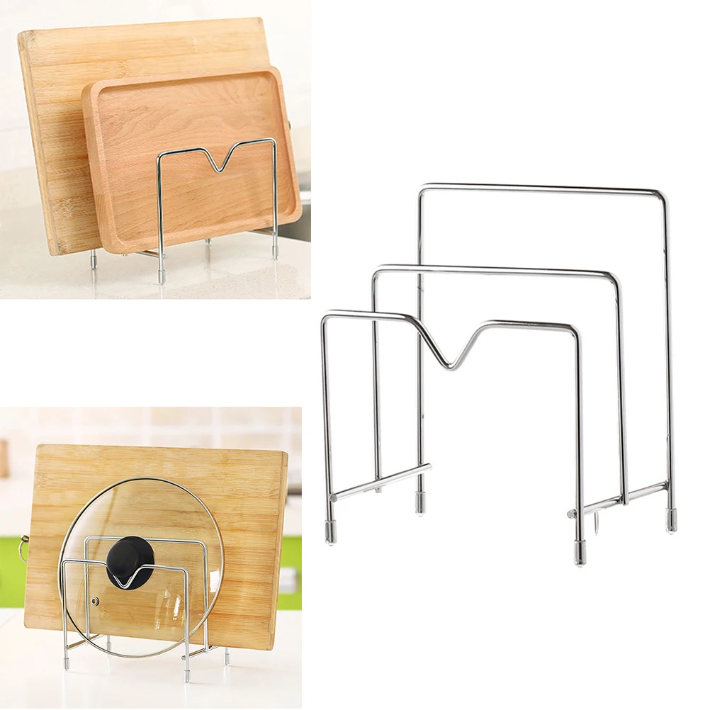 Stainless Steel Cutting Board Rack Pot Lid Holder Bakeware ganizer Cookware Tray Storage Kitchen Pantry Utensil Shelf
Stainless Steel Cutting Board Rack Pot Lid Holder Bakeware ganizer Cookware Tray Storage Kitchen Pantry Utensil Shelf