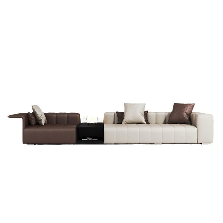 # French Modern Minimalist Genuine Leather Sofa Luxury High-End Straight Piano Key Sofa Living Room Furniture
# French Modern Minimalist Genuine Leather Sofa Luxury High-End Straight Piano Key Sofa Living Room Furniture