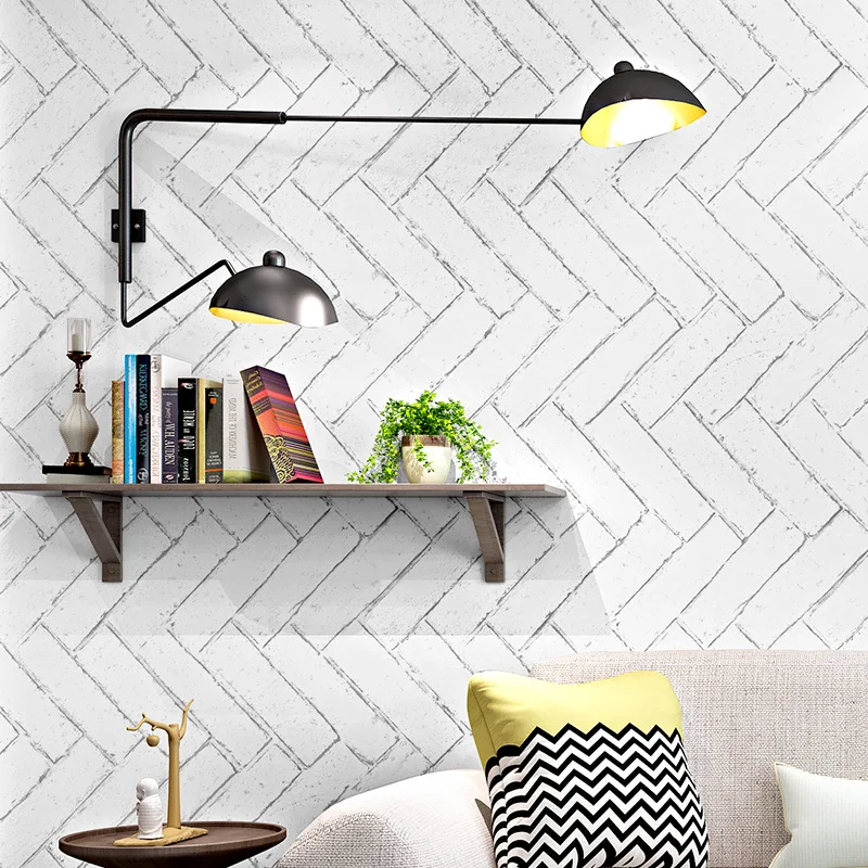 Northern European Ins Black and White Lattices Wallpaper White Brick Pattern White Brick Imitation Brick Milk Tea
Northern European Ins Black and White Lattices Wallpaper White Brick Pattern White Brick Imitation Brick Milk Tea