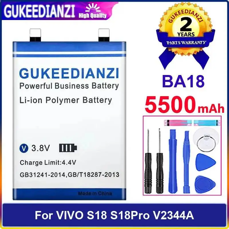 BA18 5500Mah Mobile Phone Battery Long Lasting High-Capacity For Vivo S18 S18pro V2344A
BA18 5500Mah Mobile Phone Battery Long Lasting High-Capacity For Vivo S18 S18pro V2344A