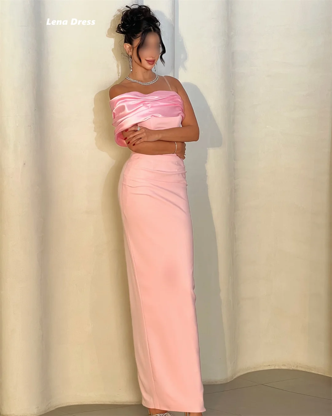 Lena Pink Elegant Evening Dresses for Woman Luxury Evening Dresses 2026 Customized Fish Tail Off the Shoulders Satin Robe Soiree
Lena Pink Elegant Evening Dresses for Woman Luxury Evening Dresses 2026 Customized Fish Tail Off the Shoulders Satin Robe Soiree