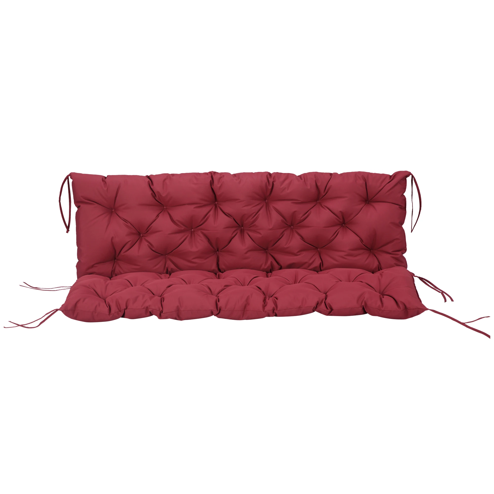 Bench Cushions with Securing Straps, Accommodating Up To 3 People-Red Wine (cushions Only)
Bench Cushions with Securing Straps, Accommodating Up To 3 People-Red Wine (cushions Only)
