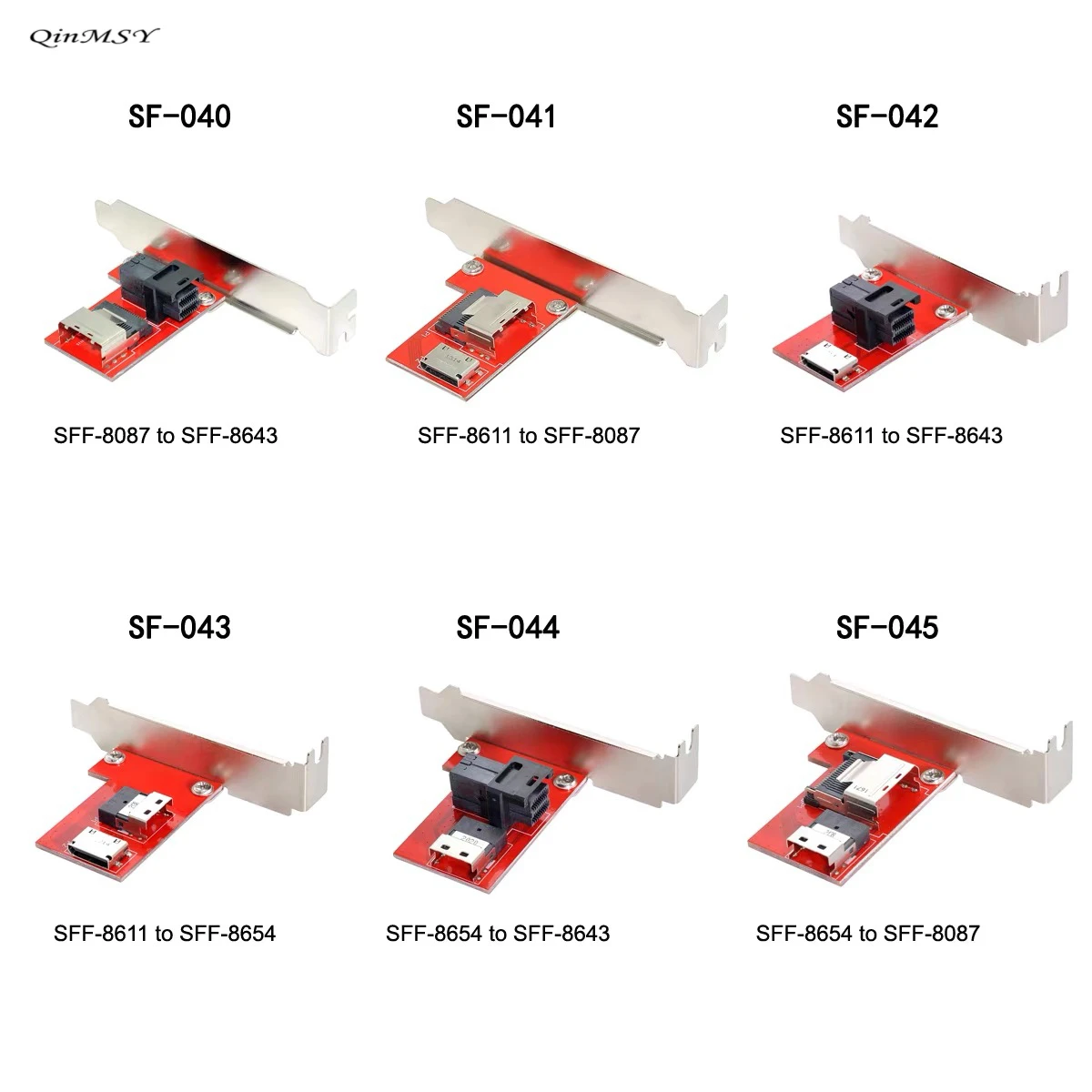 PCI-Express 4.0 Slimline SAS SFF-8654 to Mini SAS SFF-8087&Oculink SFF-8611 SFF8612&HD SFF-8643 PCBA Female Adapter With Bracket
PCI-Express 4.0 Slimline SAS SFF-8654 to Mini SAS SFF-8087&Oculink SFF-8611 SFF8612&HD SFF-8643 PCBA Female Adapter With Bracket