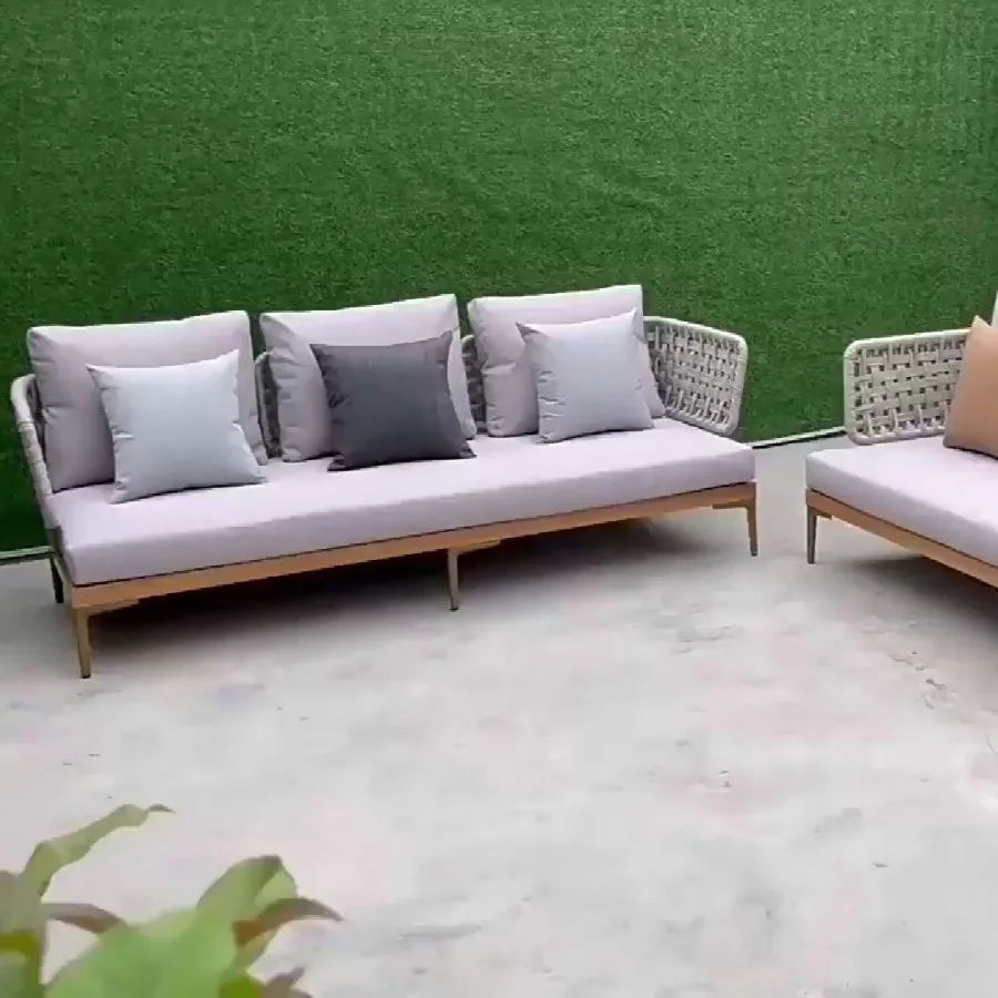 Outdoor courtyard sofa teak rattan chair waterproof and sunscreen terrace balcony leisure seat combination
Outdoor courtyard sofa teak rattan chair waterproof and sunscreen terrace balcony leisure seat combination