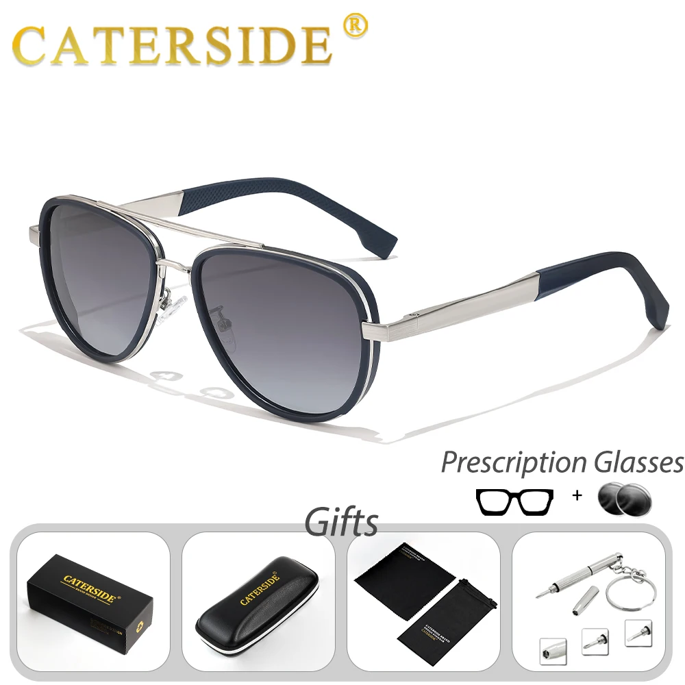 CATERSIDE Men Pilot Prescription Sunglasses Flat Top Double Bridges Design Round Prescription Sun Glasses Women Outdoor Glasses
CATERSIDE Men Pilot Prescription Sunglasses Flat Top Double Bridges Design Round Prescription Sun Glasses Women Outdoor Glasses