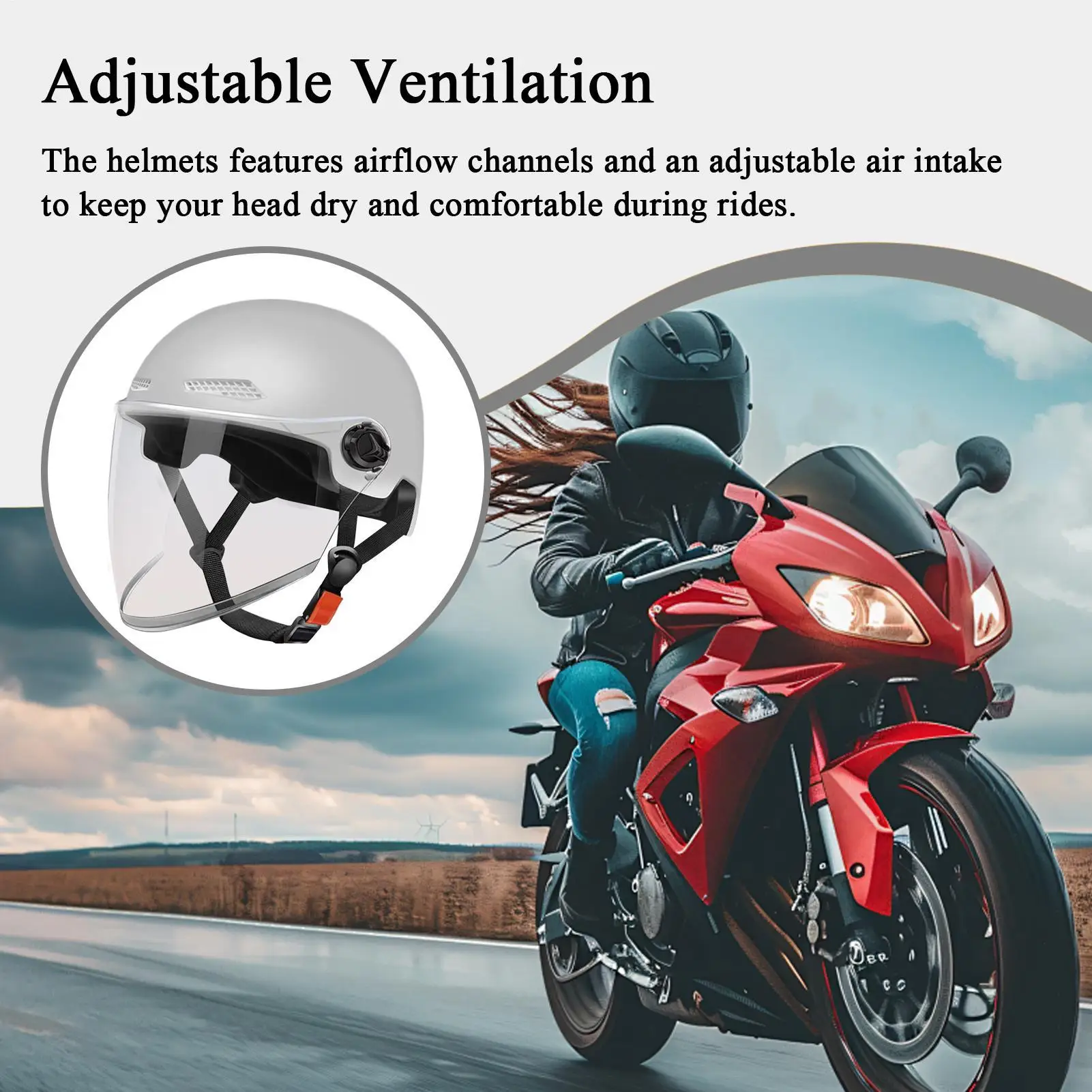 Half Helmet Half Helmet For Adults Retro Open Face Quick Release Sun Protection Hat For Riding Motor ATV Scooter Racing
Half Helmet Half Helmet For Adults Retro Open Face Quick Release Sun Protection Hat For Riding Motor ATV Scooter Racing