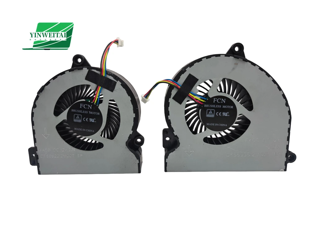 Вентилятор охлаждения процессора и графического процессора для ноутбука S7VI GL702VI DFS682212M00T FK5B DFS593512MN0T FK5C DC12V 0.7A
Вентилятор охлаждения процессора и графического процессора для ноутбука S7VI GL702VI DFS682212M00T FK5B DFS593512MN0T FK5C DC12V 0.7A