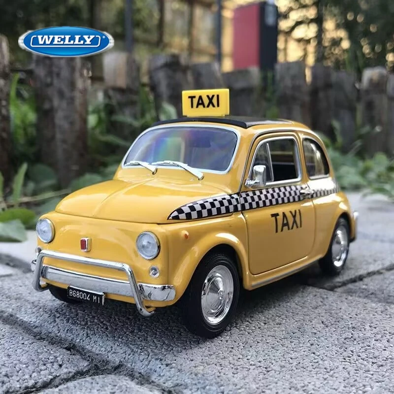 Модель автомобиля Welly 1:24 Fiat Nuova Fiat 500, литая под давлением, из металлического сплава, классическая коллекционная модель такси, имитация, подарок для детей
Модель автомобиля Welly 1:24 Fiat Nuova Fiat 500, литая под давлением, из металлического сплава, классическая коллекционная модель такси, имитация, подарок для детей