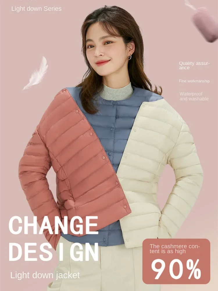 Женское осенне-зимнее пальто 2023, Однотонная легкая пуховая куртка с круглым вырезом, Женская Короткая Повседневная куртка на пуговицах, розовая куртка с меховой отделкой
Женское осенне-зимнее пальто 2023, Однотонная легкая пуховая куртка с круглым вырезом, Женская Короткая Повседневная куртка на пуговицах, розовая куртка с меховой отделкой