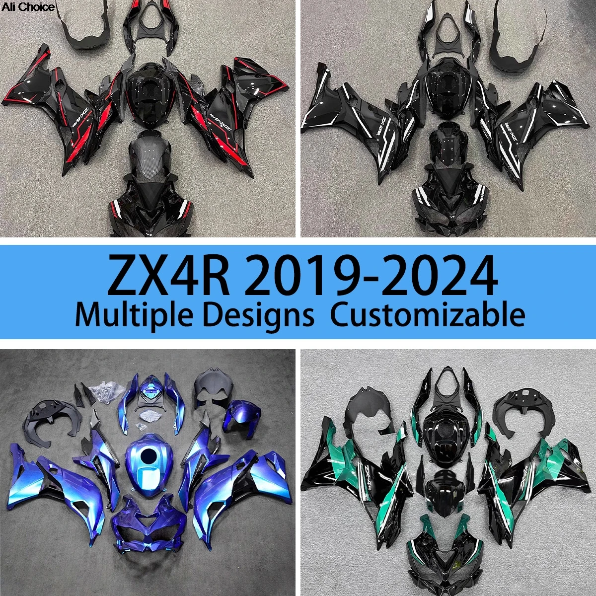 Motorcycle Fairing Set ZX 4R 2019 2020 2021 2022 2023 2024 Fairings Free Custom Bodywork Kit for KAWASAKI ZX4R 19-24
Motorcycle Fairing Set ZX 4R 2019 2020 2021 2022 2023 2024 Fairings Free Custom Bodywork Kit for KAWASAKI ZX4R 19-24