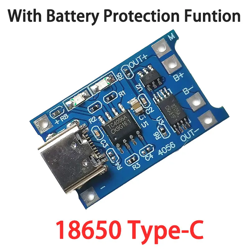 5PCS 5V 1A Micro/Type-c/Mini 18650 TP4056 Lithium Battery Charger Module Charging Board With Protection Dual Functions Li-ion 
5PCS 5V 1A Micro/Type-c/Mini 18650 TP4056 Lithium Battery Charger Module Charging Board With Protection Dual Functions Li-ion