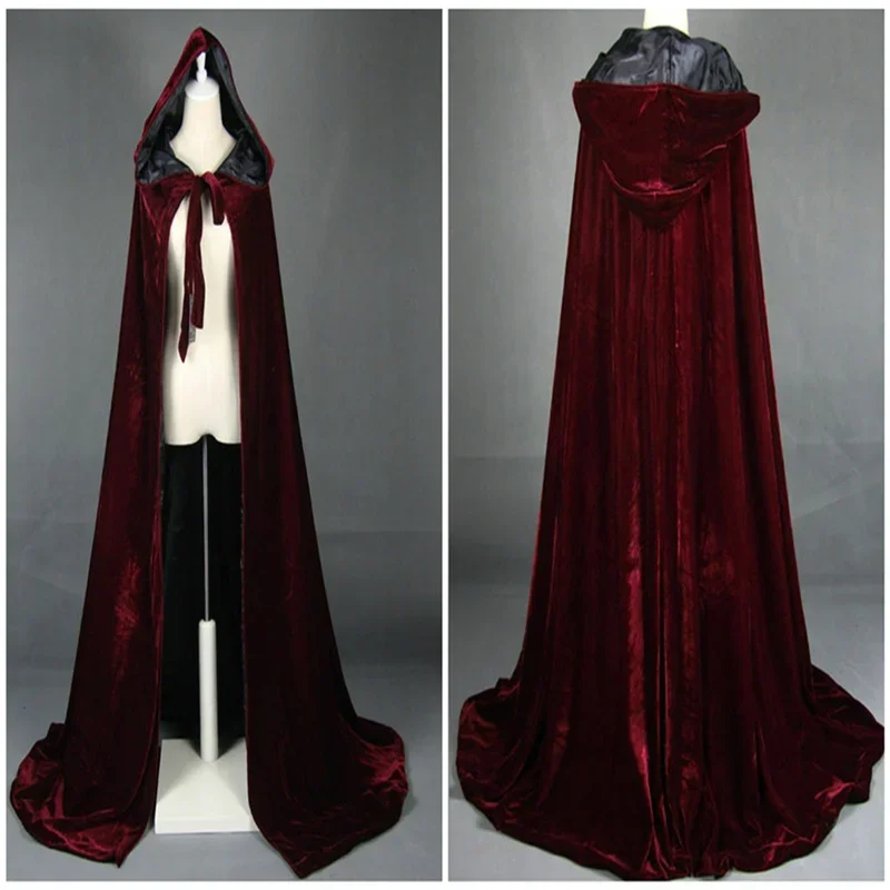 Velvet Hooded Cloaks Winter Wedding Capes Robe Christmas Floor Length Halloween Cape Shawl Cloak Accessories
Velvet Hooded Cloaks Winter Wedding Capes Robe Christmas Floor Length Halloween Cape Shawl Cloak Accessories