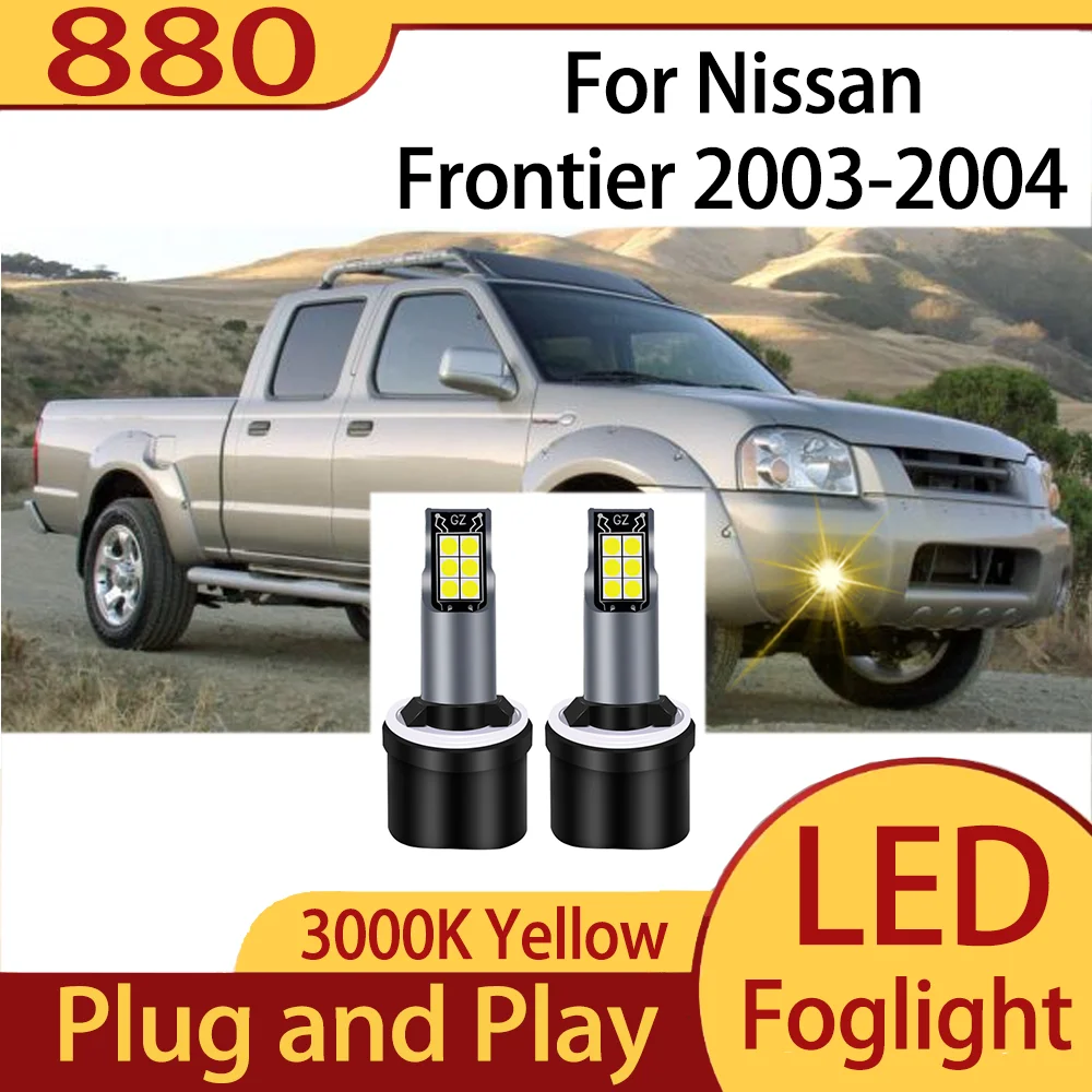 2PCS 100W High Power Canbus 880 LED Car Fog Light Bulbs 3000K Warm Yellow Lights Plug and Play 12V For Nissan Frontier 2003-2004
2PCS 100W High Power Canbus 880 LED Car Fog Light Bulbs 3000K Warm Yellow Lights Plug and Play 12V For Nissan Frontier 2003-2004