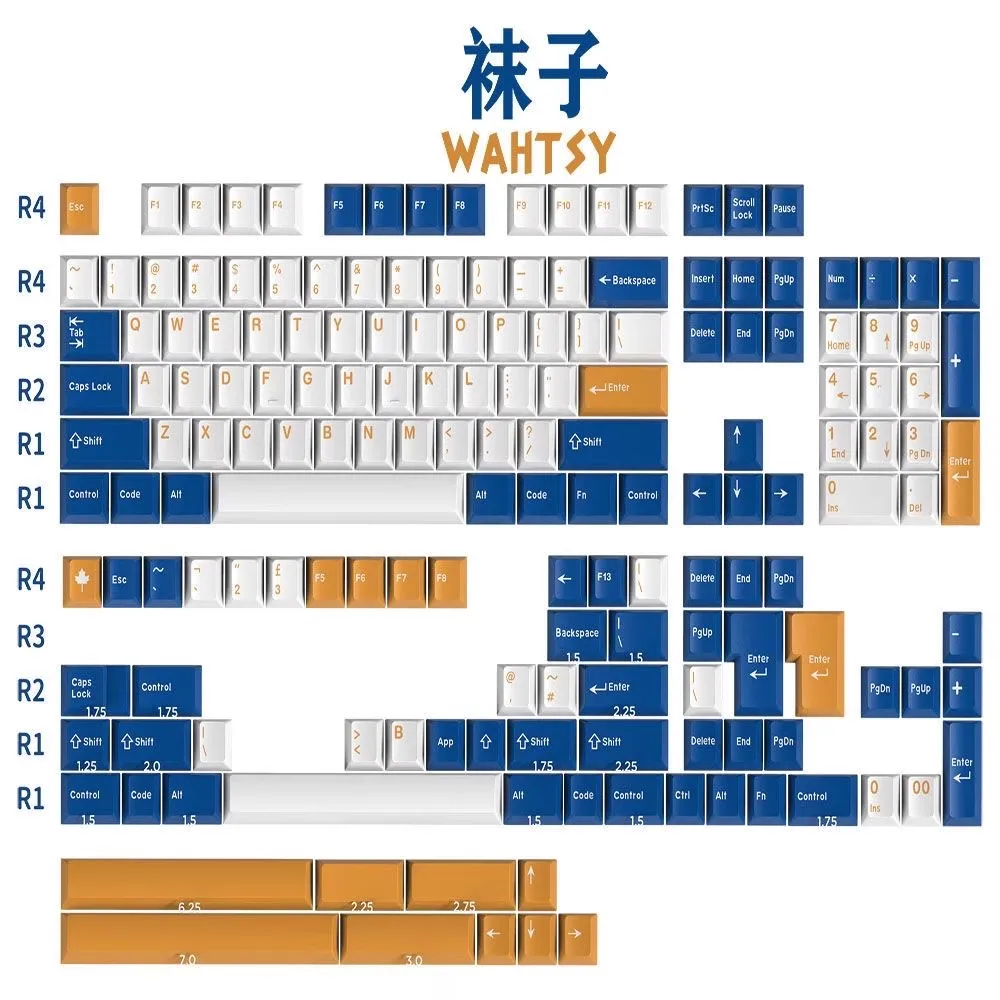 SA height Wahtsy keycaps Cherry profile ABS Doubleshot 172 keys for MX Switch Mechanical keyboard
SA height Wahtsy keycaps Cherry profile ABS Doubleshot 172 keys for MX Switch Mechanical keyboard