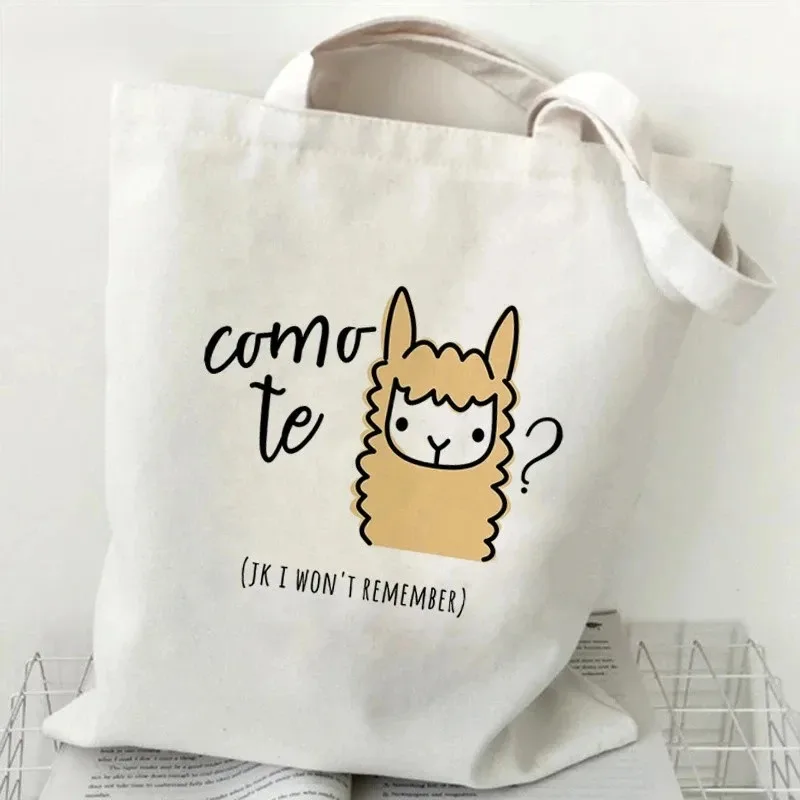 2026 Cute alpaca pattern cartoon animal printed handbag for ladies - canvas handbag for women - shoulder bag for ladies
2026 Cute alpaca pattern cartoon animal printed handbag for ladies - canvas handbag for women - shoulder bag for ladies