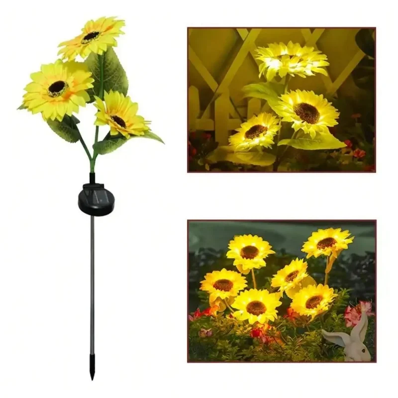 Solar Powered Sunflower Light Outdoor Waterproof LED Ground Insert Lawn Lamp for Garden Lawn Courtyard Decoration Night Lamps
Solar Powered Sunflower Light Outdoor Waterproof LED Ground Insert Lawn Lamp for Garden Lawn Courtyard Decoration Night Lamps