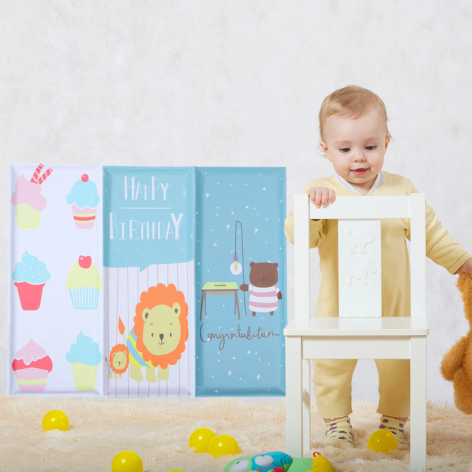 Anti-collision Wall Stickers Easy to Use Playroom Decals Children's Wooden Life-like Pu Self-adhesive Cartoon Nursery
Anti-collision Wall Stickers Easy to Use Playroom Decals Children's Wooden Life-like Pu Self-adhesive Cartoon Nursery
