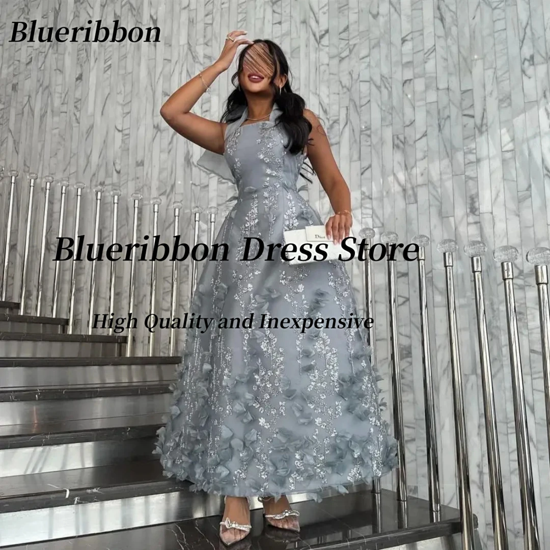 Blueribbon Customized 3D-Flowers Ankle Length Princess Dresses for Prom Party Halter Neck Bow Sexy Back Vestidos Evening Gowns
Blueribbon Customized 3D-Flowers Ankle Length Princess Dresses for Prom Party Halter Neck Bow Sexy Back Vestidos Evening Gowns