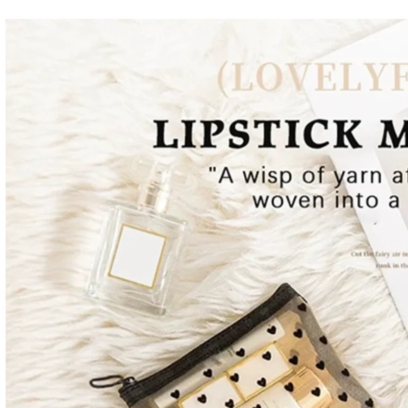 Portable Mesh Makeup Bag Portable Change Headphone Storage Bag Travel Grooming Bag Plush Heart Mouth Red Envelope
Portable Mesh Makeup Bag Portable Change Headphone Storage Bag Travel Grooming Bag Plush Heart Mouth Red Envelope