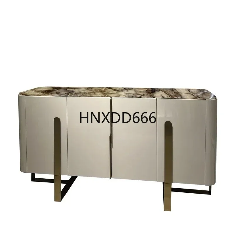 Итальянский светлый роскошный обеденный боковой шкаф с мраморной поверхностью, металлический шкаф для гостиной из нержавеющей стали
Итальянский светлый роскошный обеденный боковой шкаф с мраморной поверхностью, металлический шкаф для гостиной из нержавеющей стали