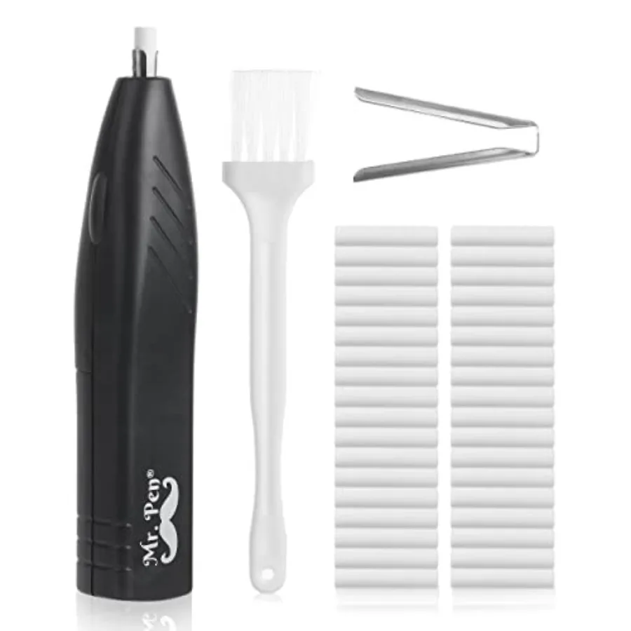 - Electric Eraser Kit, 36 Refills and 1 Brush, Battery Operated Eraser with Refills for Artists, Perfect for Drawing, Painting,
- Electric Eraser Kit, 36 Refills and 1 Brush, Battery Operated Eraser with Refills for Artists, Perfect for Drawing, Painting,