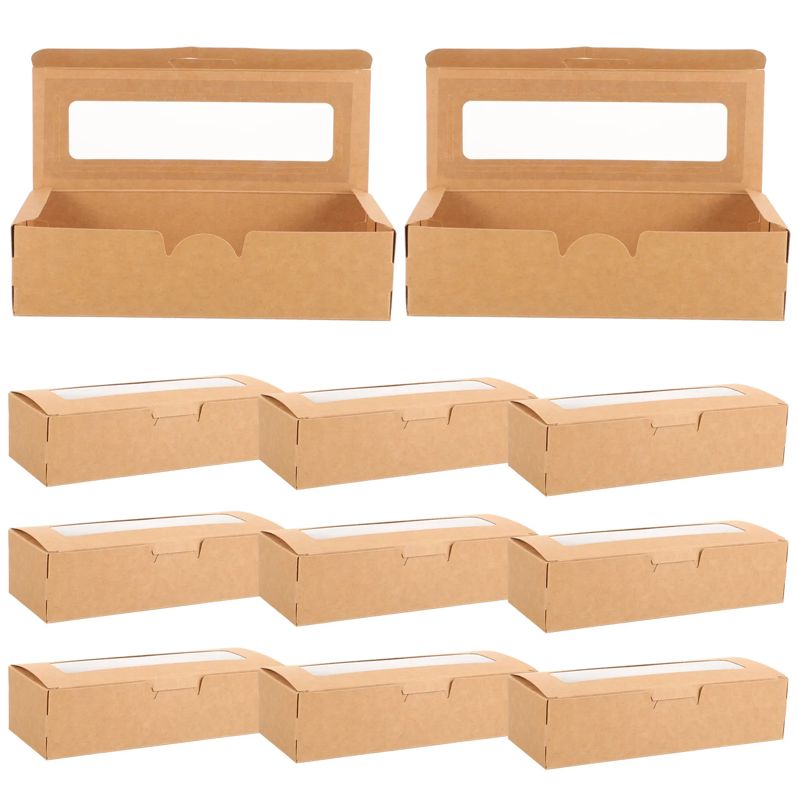 20 Pcs Cake Boxes Window Mini Macaron Biscuit Container Brown Bakery Cupcake Packaging Dessert Party Treat Containers for Cookie
20 Pcs Cake Boxes Window Mini Macaron Biscuit Container Brown Bakery Cupcake Packaging Dessert Party Treat Containers for Cookie