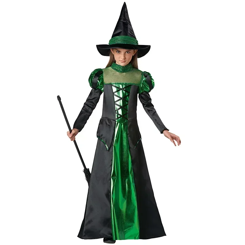 Halloween Children's Cosplay Small Hag Dress Witch Fancy Masquerade Costume
Halloween Children's Cosplay Small Hag Dress Witch Fancy Masquerade Costume
