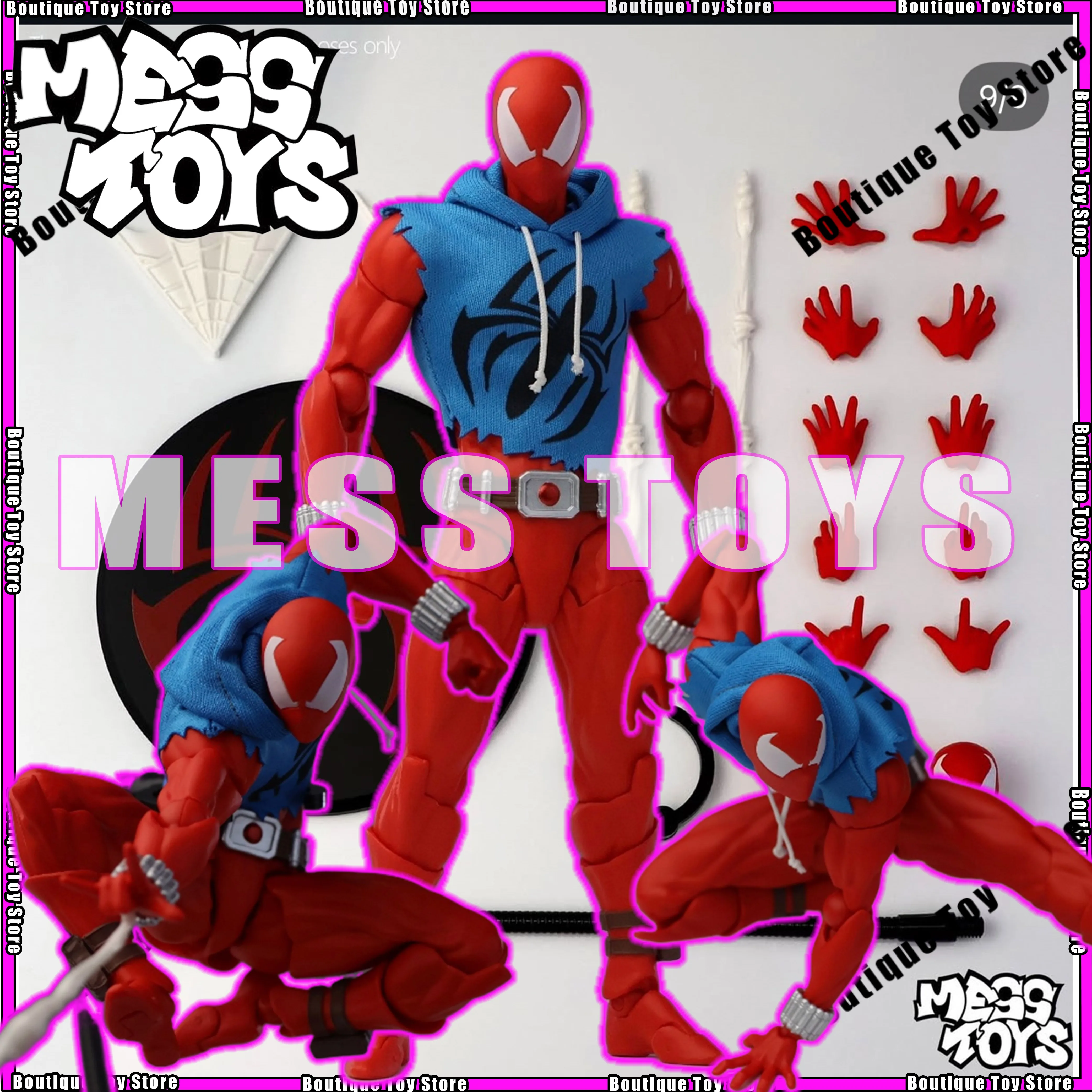 Новый беспорядок Toys Бен Рейли Скарлет Человек-Паук Аниме Фигурка Красного Паука Фигурка Человека-Паука Модель Статуя Детские Игрушки Подарки
Новый беспорядок Toys Бен Рейли Скарлет Человек-Паук Аниме Фигурка Красного Паука Фигурка Человека-Паука Модель Статуя Детские Игрушки Подарки