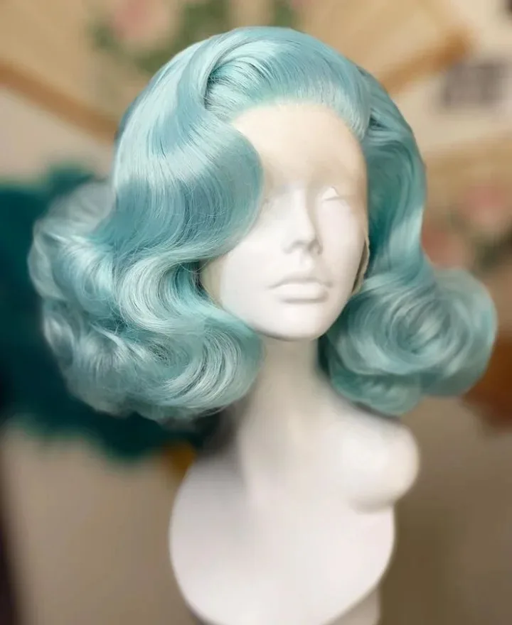 Light Green Short Bob Body Wave Lace Front Wig 13x4 HD Lace Frontal Wig Free Part 613 Blonde Synthetic and blend Daily For Women
Light Green Short Bob Body Wave Lace Front Wig 13x4 HD Lace Frontal Wig Free Part 613 Blonde Synthetic and blend Daily For Women