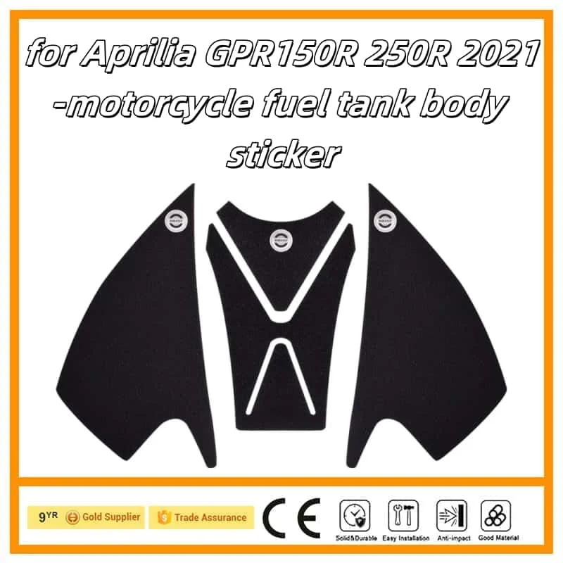 Motorcycle Sticker Tank Non Slip Tank Traction Side Pad Protective Decal for Aprilia GPR150R 250R 2021-2024 
Motorcycle Sticker Tank Non Slip Tank Traction Side Pad Protective Decal for Aprilia GPR150R 250R 2021-2024