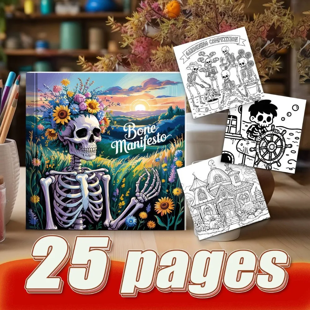 Flower Fairy And Cartoon Skeleton Themed Coloring Book Release Creative Imagination With Unique Original Graffiti Art
Flower Fairy And Cartoon Skeleton Themed Coloring Book Release Creative Imagination With Unique Original Graffiti Art