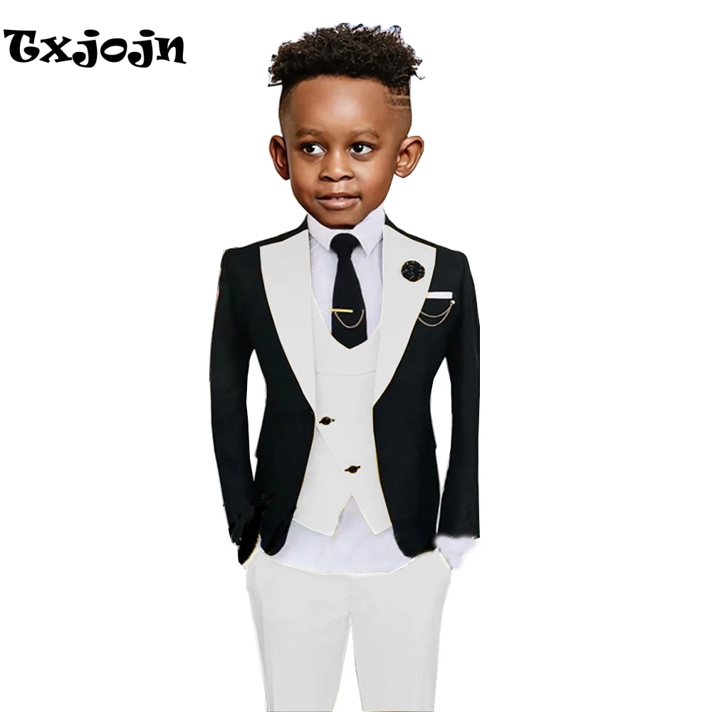 Colorful Kids Fashionable Suit Set 3 Pieces Performance Costumes High Quality Boys Suits Wedding Guest Tuxedo 2-20T
Colorful Kids Fashionable Suit Set 3 Pieces Performance Costumes High Quality Boys Suits Wedding Guest Tuxedo 2-20T