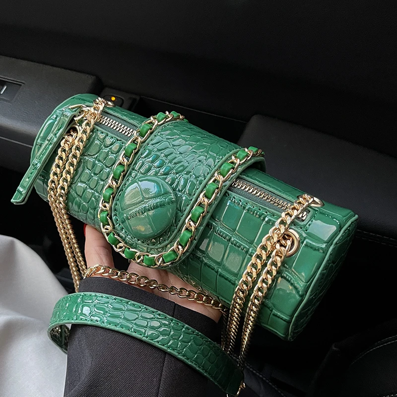 Ladies Fashionable Boston Fashion Handbag Hundred Chain Crossbody Bag Niche Texture Single Cylinder Bag Leisure Shoulder Bag
Ladies Fashionable Boston Fashion Handbag Hundred Chain Crossbody Bag Niche Texture Single Cylinder Bag Leisure Shoulder Bag