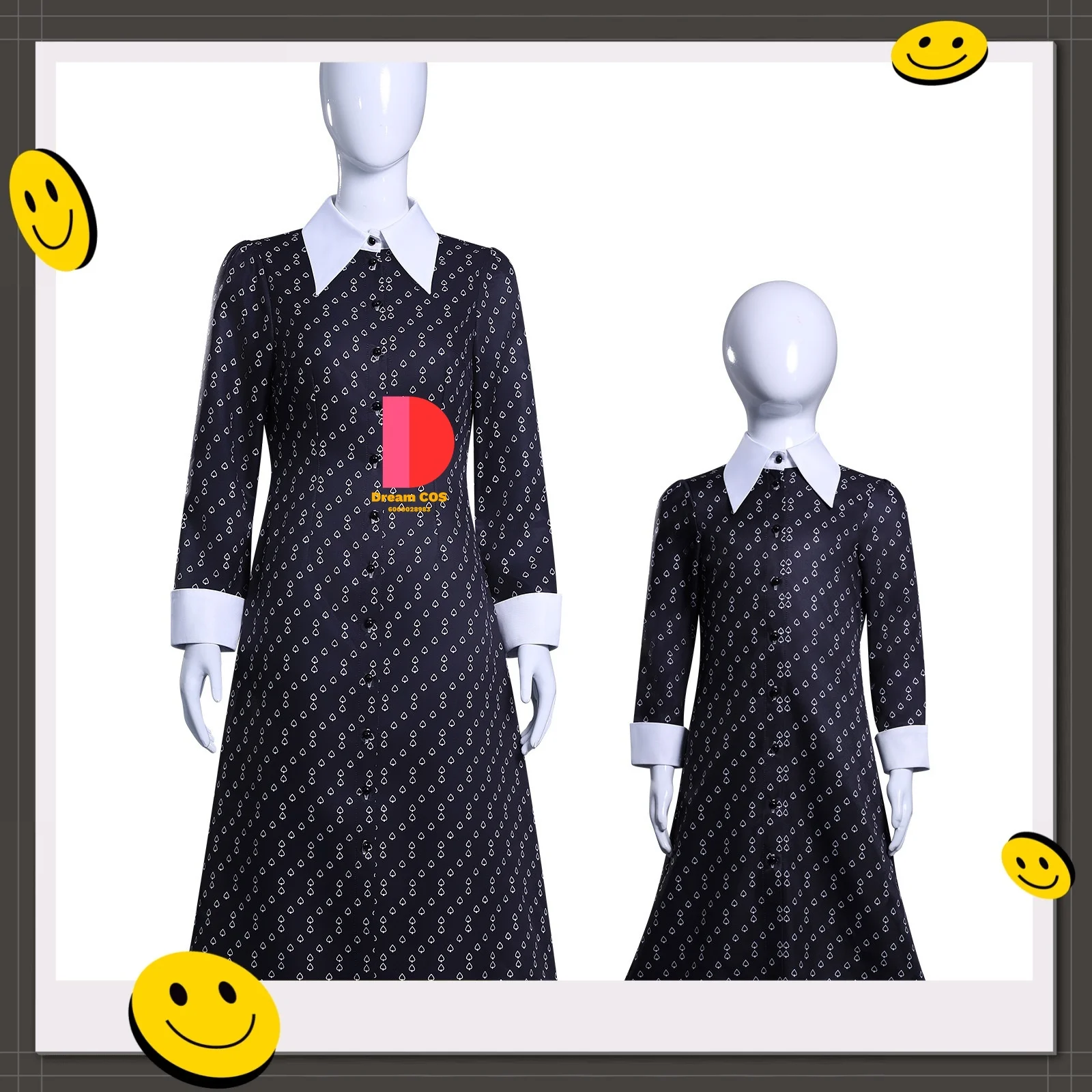 New Wednesday Cosplay Costumes Halloween Party White Peach Floral Dress Children's and Adult Styles Cosplay Costume Same - Style
New Wednesday Cosplay Costumes Halloween Party White Peach Floral Dress Children's and Adult Styles Cosplay Costume Same - Style