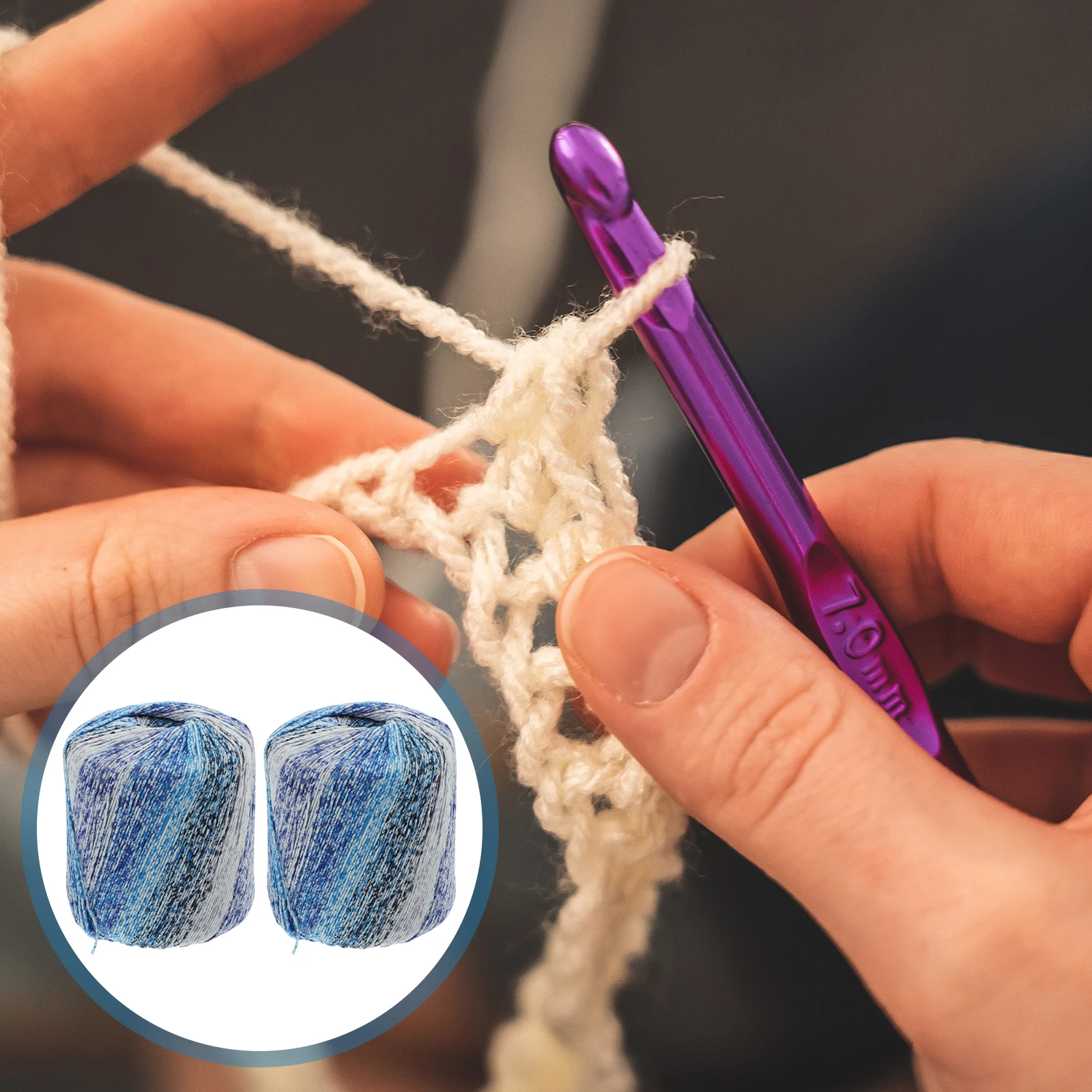 Crochet Thread Cotton Yarn DIY Knitting String Braided Rope H made Weaving Accessories 2 Rolls Colorful Soft Washable
Crochet Thread Cotton Yarn DIY Knitting String Braided Rope H made Weaving Accessories 2 Rolls Colorful Soft Washable