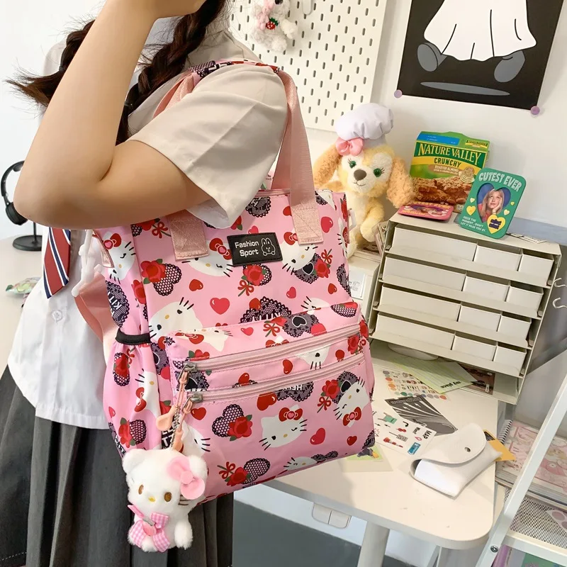 Сумка-тоут Sanrio Hello Kitty на одно плечо, Женская модернизированная сумка на молнии, милый удобный модный тоут для покупок
Сумка-тоут Sanrio Hello Kitty на одно плечо, Женская модернизированная сумка на молнии, милый удобный модный тоут для покупок