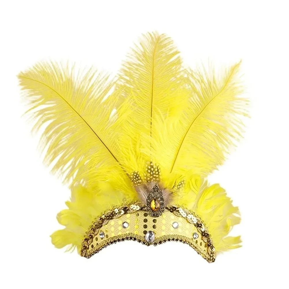 Exquisite Colorful Feather Headpiece Elegant Glitter Masquerade Hair Band Hair Hoop Brazilian Carnival Sequin Feather Headband
Exquisite Colorful Feather Headpiece Elegant Glitter Masquerade Hair Band Hair Hoop Brazilian Carnival Sequin Feather Headband