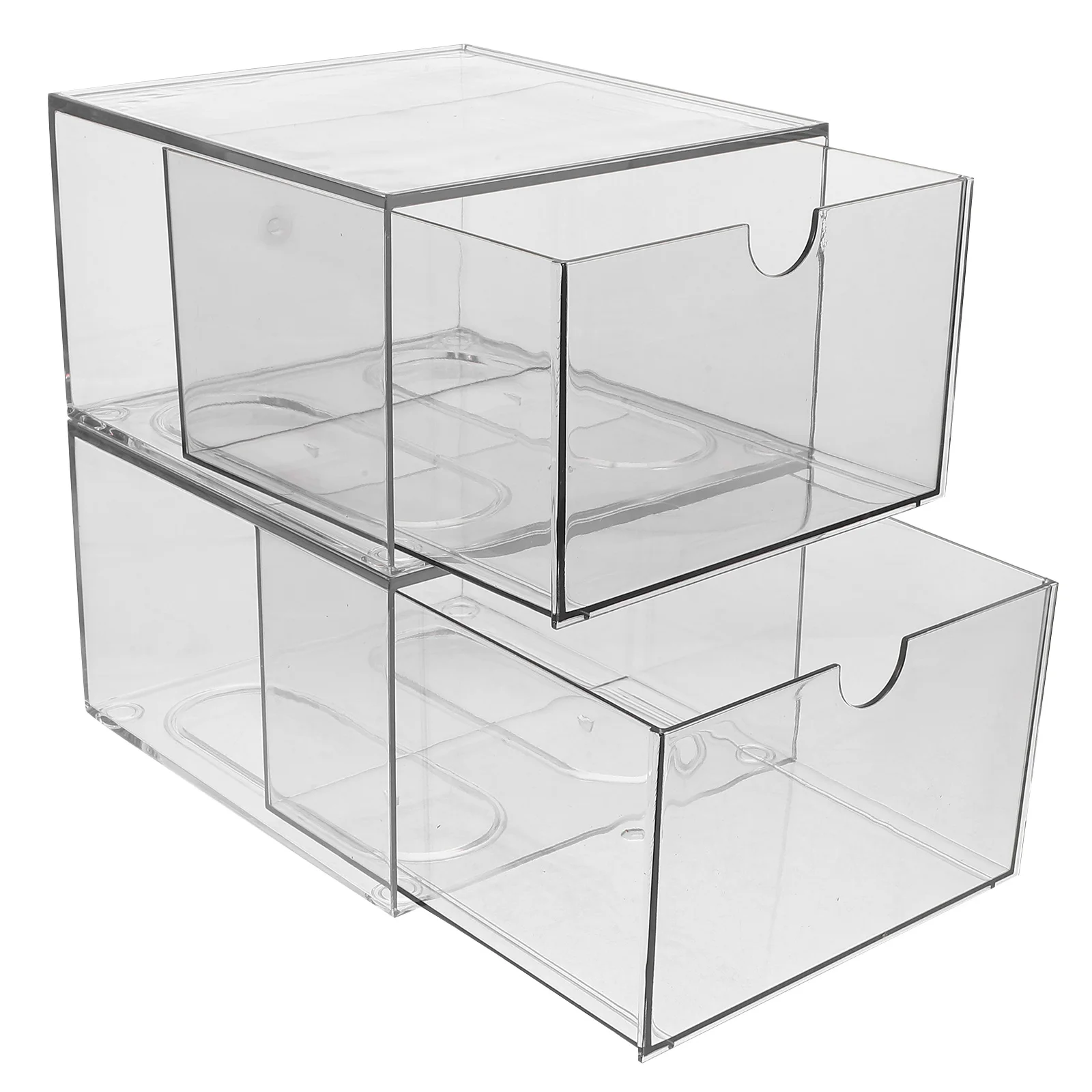 2pcs Storage Box Clear Acrylic Makeup Organizer Drawer Face Towel Bathroom Countertop Skincare Containers 
2pcs Storage Box Clear Acrylic Makeup Organizer Drawer Face Towel Bathroom Countertop Skincare Containers