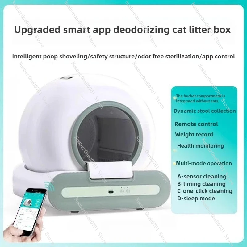 Fully Enclosed Smart Cat Litter Box Self Cleaning Cat Bedpan Automatic Sterilization Deodorization Cat Toilet Sandbox Trash Tray
Fully Enclosed Smart Cat Litter Box Self Cleaning Cat Bedpan Automatic Sterilization Deodorization Cat Toilet Sandbox Trash Tray