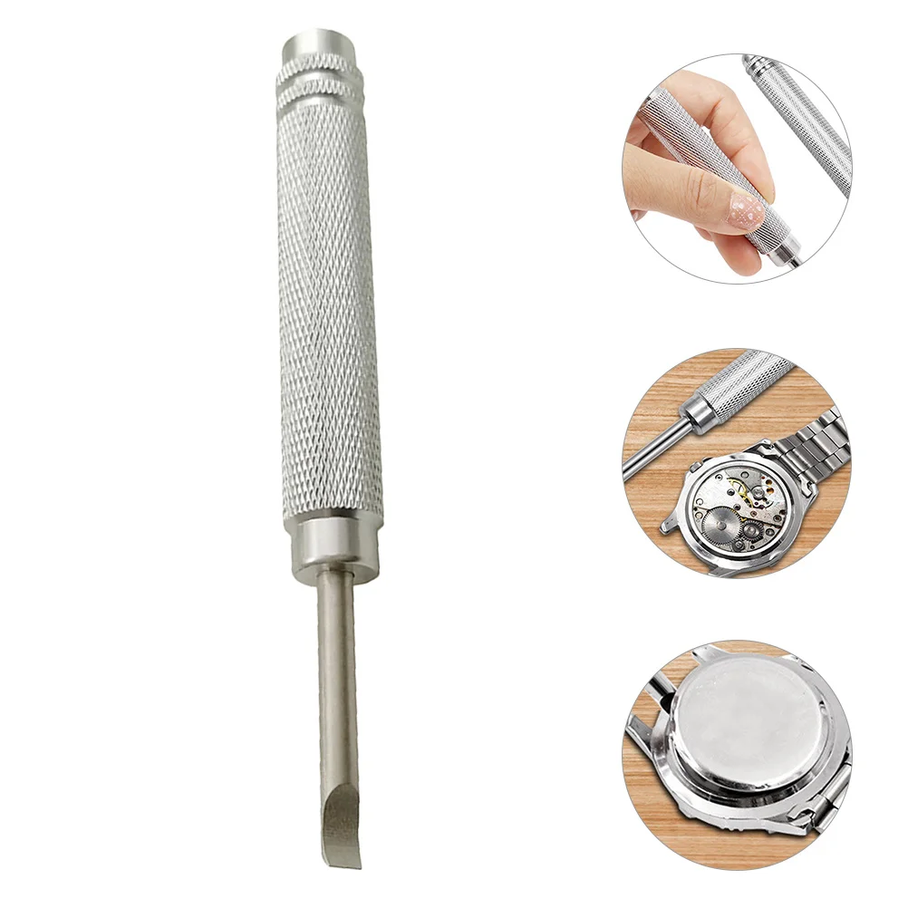 Watch Repair Tool Alloy Steel Sturdy Watch Back Opener Screw-in Cover Prying Screwdriver Replacement Tool 
Watch Repair Tool Alloy Steel Sturdy Watch Back Opener Screw-in Cover Prying Screwdriver Replacement Tool