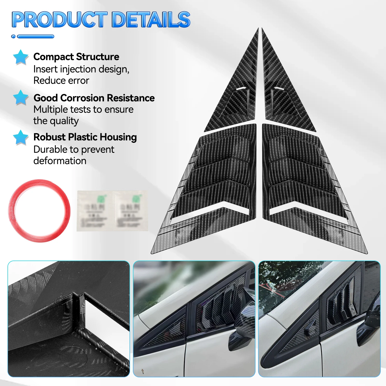 Carbo Fiber For Honda Civic Sedan 9th 2012 - 2015 Front Triangle Window Louver Side Shutter Blind Shades Cover Trim Sticker Vent
Carbo Fiber For Honda Civic Sedan 9th 2012 - 2015 Front Triangle Window Louver Side Shutter Blind Shades Cover Trim Sticker Vent